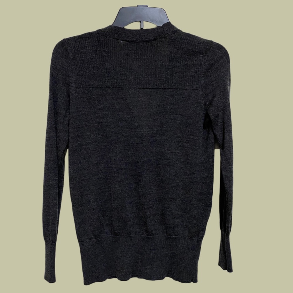 EUC LOFT Charcoal Gray cardigan, size XSP - Picture 2 of 4